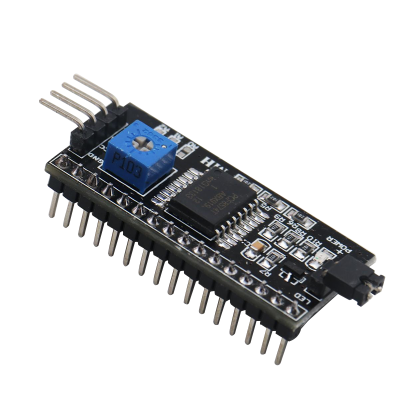 IIC/I2C/interfeys LCD1602 adapter lövhəsi funksiyalar kitabxanası LCD2004 adapter versiyası PCF8574 genişləndirmə lövhəsi