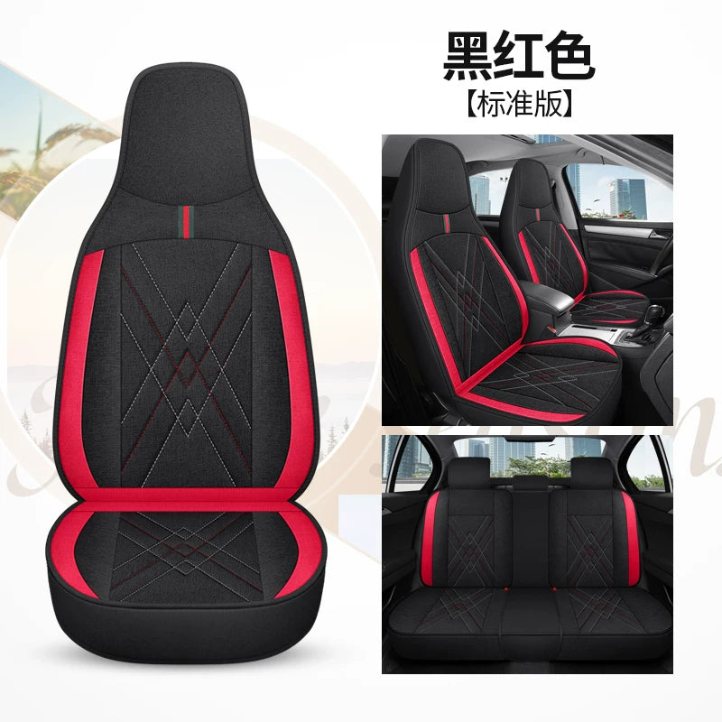 2018/2019/2022 Weltmeister EX5 Full Coverage Seat Covers, Universal Car Seat Covers for All Seasons, Linen Breathable Seat Covers