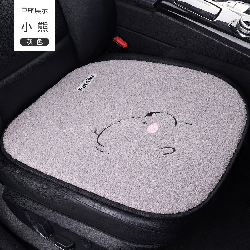 Avtomobil Yastığı Qış Dolması Üç Parçalı Cizgi Filmi Tək Parça Ins İnternet Məşhur Arxa Sıra Qısa Kaşmir Heattech Yəhər örtüyü