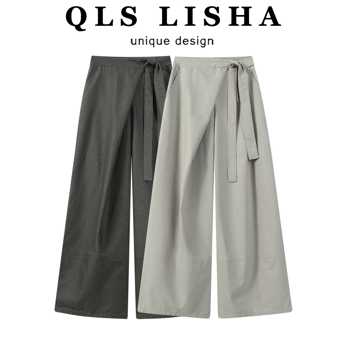 Chorlisa Koreya üslubunda dizayn, geniş formalı, çoxfunksiyalı, geniş ayaqlı, qadınlar üçün düz ayaqlı şalvar, yaz üslubunda, zərif, arıqladıcı, gündəlik şalvar.