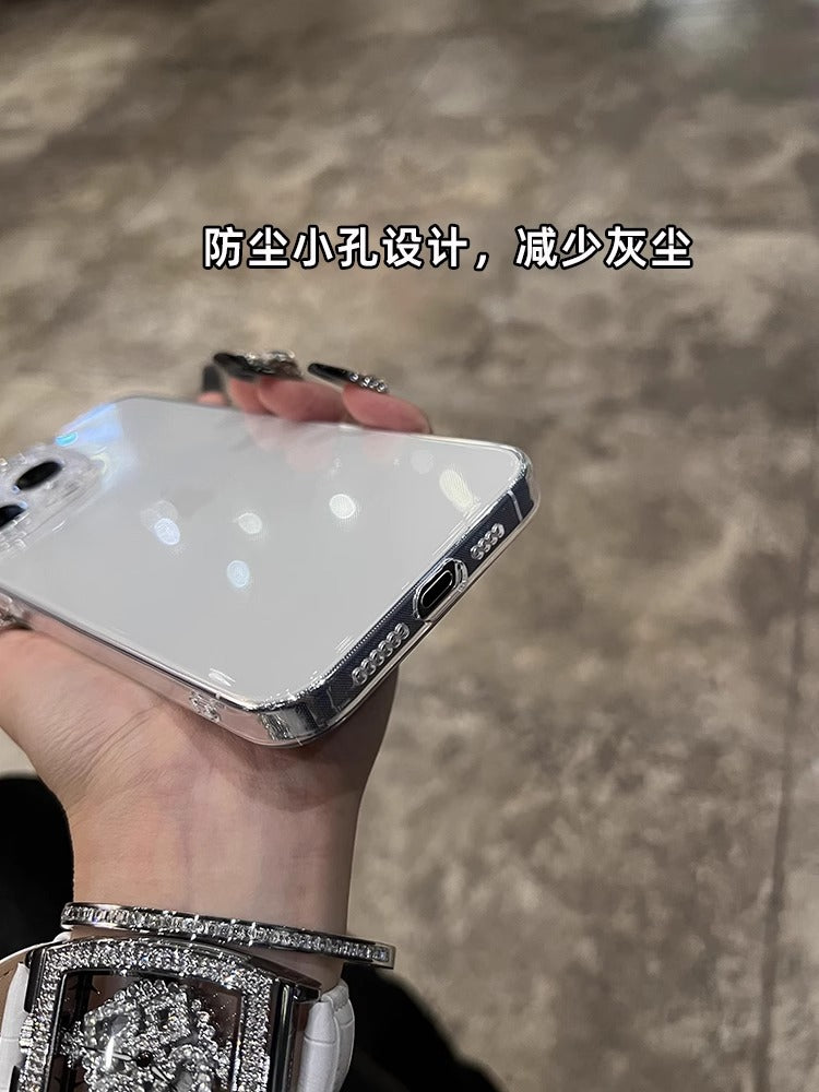 Telefonun yumşaq qabığı zədələnmir iphone16promax cib telefonu qabı 15pro şəffaf silikon yumşaq qabıq Apple 17proMax qabaqcıl ultra nazik 14plus sadə düşməyə qarşı 13/12 hər şey daxil qoruyucu örtük
