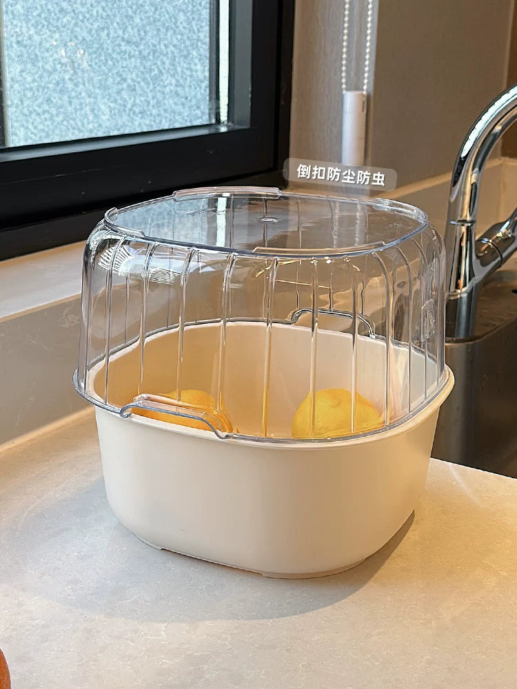 İki qatlı lavabo drenaj səbəti mətbəx məişət qonaq otağı qəhvə stolu plastik meyvə boşqab səbəti hövzə tərəvəz səbəti səbəti