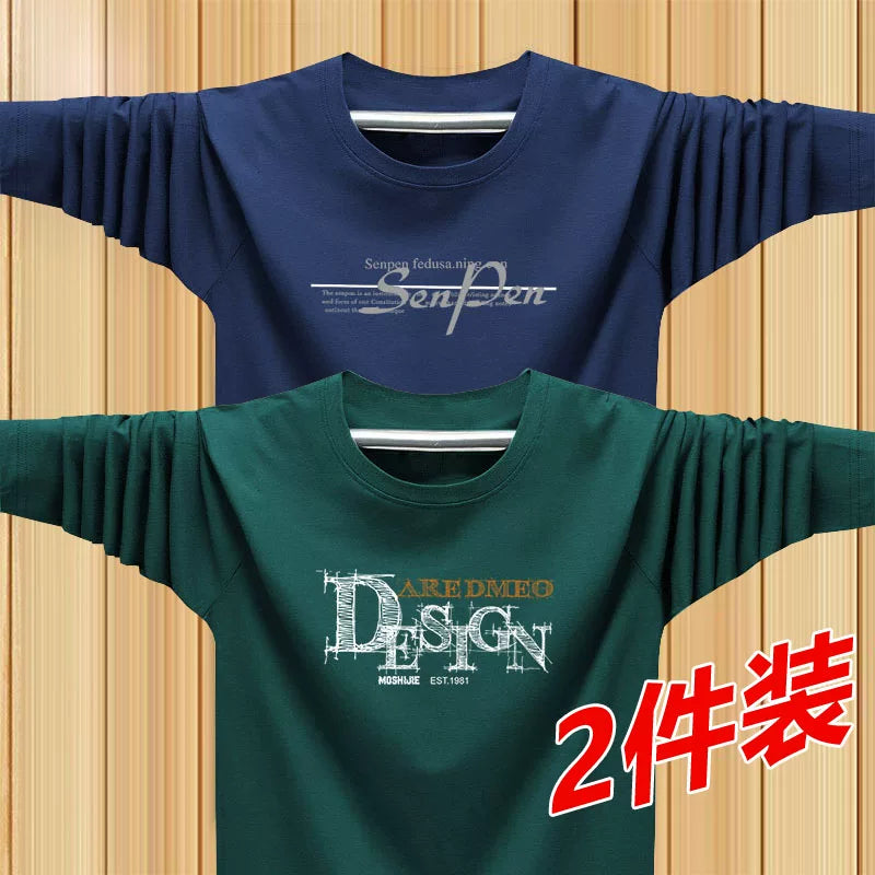 9.9 xüsusi təklif! Yaz və Payız Modal uzunqol kişi dəbli sweatshirt təmiz pambıq daxili köynək kişi geyimi