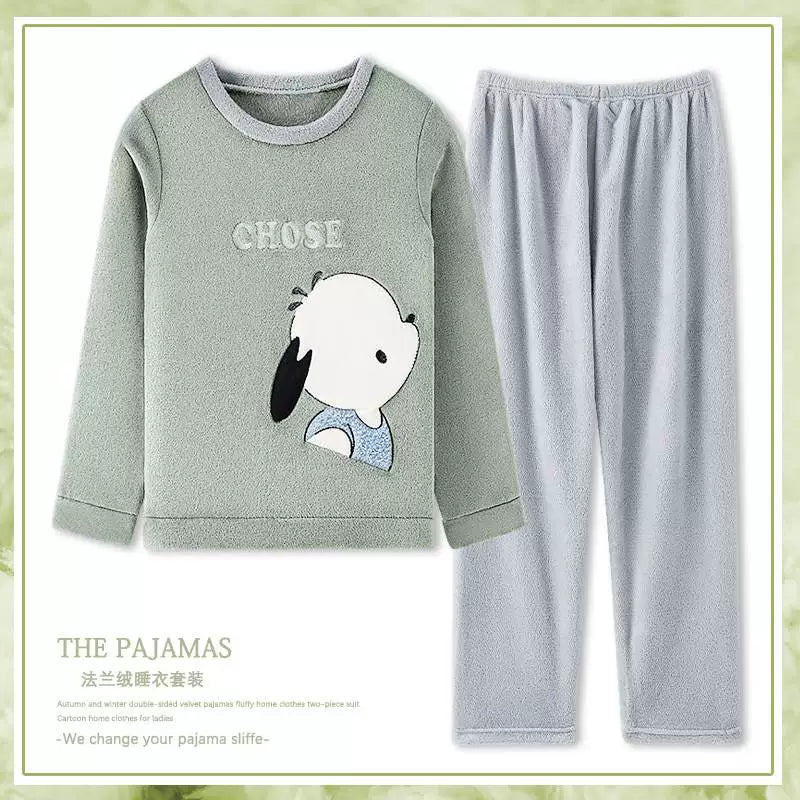 cütlük pijama dəsti qış qadın kişilər pijama ev geyimləri pijama