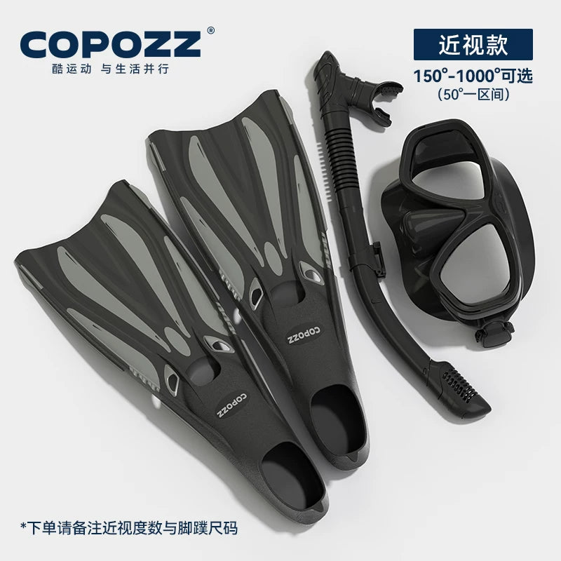 COPOZZ dalğıc üzgəcləri pulsuz dalğıc üzgüçüləri snorkeling Sambo böyüklər üçün peşəkar üzgüçülük məşq avadanlığı