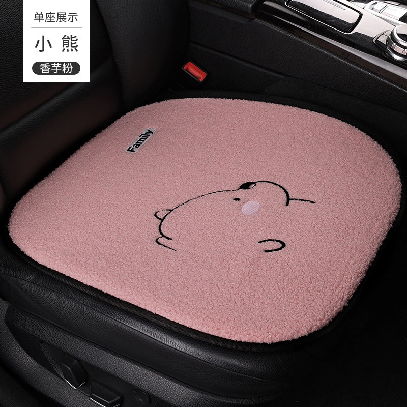 Avtomobil Yastığı Qış Dolması Üç Parçalı Cizgi Filmi Tək Parça Ins İnternet Məşhur Arxa Sıra Qısa Kaşmir Heattech Yəhər örtüyü