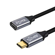 tip-c uzatma kabeli kişidən qadına məlumat kabeli PD cib telefonu şarj edən video proyeksiya notebook keçid adapter kabeli 10Gbps notebook 4k HD PD100W sürətli şarj ildırım və ildırım uzatma kabeli
