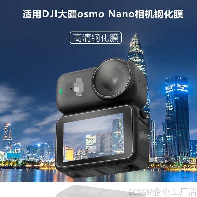 DJI Osmo Nano lens qoruyucu örtüyü NANO baş barmaq kamerası optik şüşə qoruyucu lens filmi stikeri üçün uyğundur