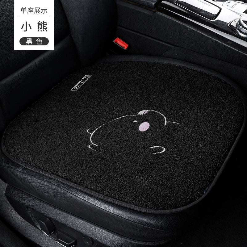 Avtomobil Yastığı Qış Dolması Üç Parçalı Cizgi Filmi Tək Parça Ins İnternet Məşhur Arxa Sıra Qısa Kaşmir Heattech Yəhər örtüyü