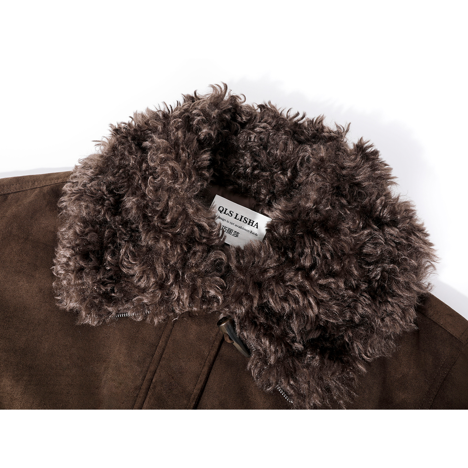 Chorlisa Qadınlar üçün Qış Aşağı Parka, Quzu Yunlu Yaxalıq və Duffle Snap düymələri ilə - Amerika Retro Motosiklet Stilində