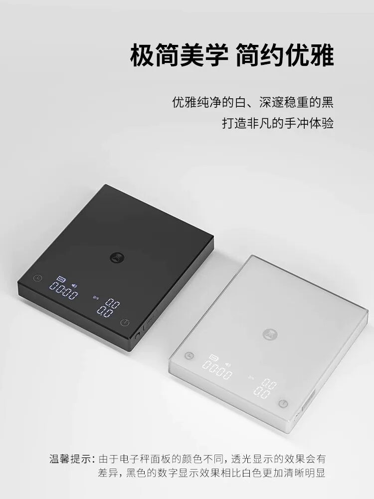 Taimo Black Mirror BASIC3 qəhvə elektron tərəzi İtalyan əllə dəmlənmiş qəhvə tərəzisi, məişət qəhvə lobya çəkisi taymeri avtomatik