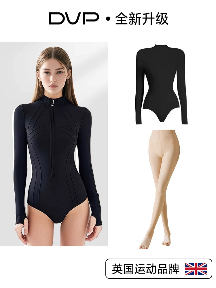 Wetsuit qadın meduza kostyumu snorkeling mayo pulsuz dalğıc sörfü bir parça uzunqol şalvar arıqlayan tez quruyan günəşdən qorunma yeni stil