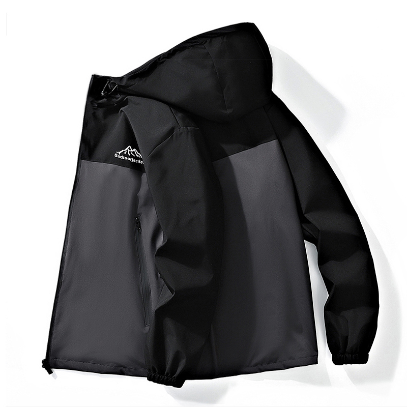 Yun astarlı, qalınlaşdırılmış kişi payız və qış paltosu, gündəlik, çoxfunksiyalı, kapşonlu gödəkçə, külək keçirməyən, suya davamlı, açıq hava kişi geyimləri, külək keçirməyən gödəkçə