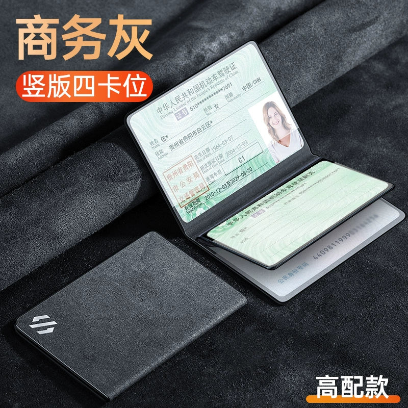 Sürücülük Lisenziyası Dəri Çantası Kişilər üçün Sürücülük Lisenziyası Qoruyucu Çanta Qadın Qəşəng Yaradıcı Dəri İkisi Bir Arada Motorlu Nəqliyyat vasitəsi Sürücülük Lisenziyası Çoxfunksiyalı Çanta