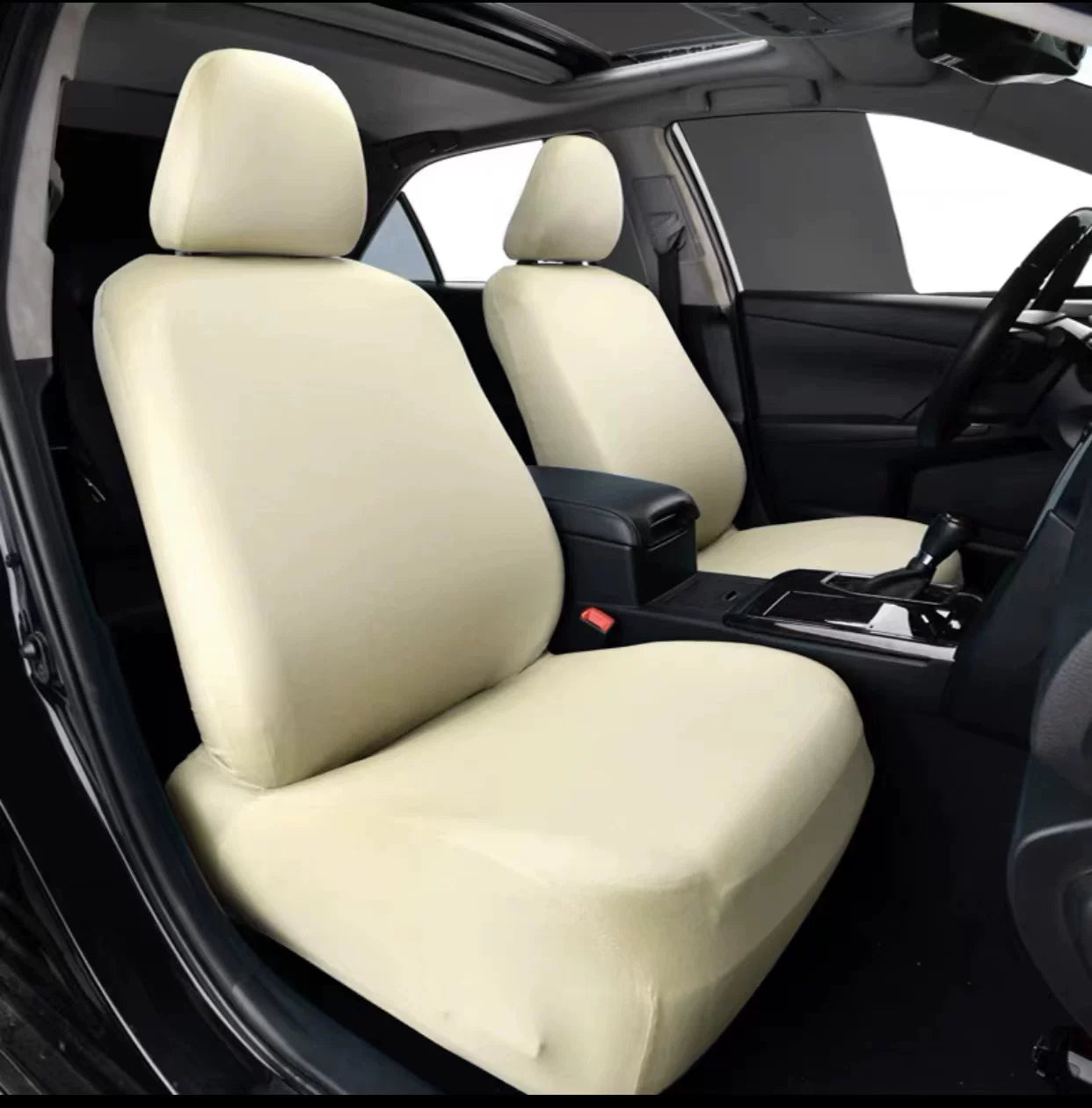 Universal five-seater car seat cushions and covers, breathable fabric, dustproof, elastic, fully enclosed, suitable for all seasons.