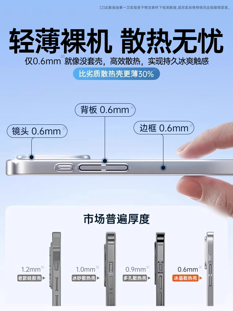 [Buz soyutma] İlk vanna otağı Apple 16 mobil telefon qutuları üçün uyğundur iPhone16promax yeni 15 şəffaf ultra nazik 13 düşmə əleyhinə silikon qoruyucu örtük 14 lens hər şey daxil olmaqla kişilər və qadınlar üçün soyutma