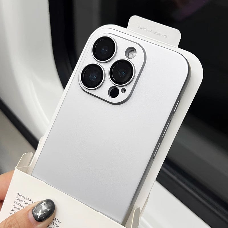 ins qabaqcıl çılpaq metal titan toxuması iPhone16pro Apple 14 mobil telefon qutusu 17ProMax yeni 11 şaxtalı 12 barmaq izinə qarşı 13 kişi və qadın 15plus 16promax düşməyə qarşı örtük üçün uyğundur
