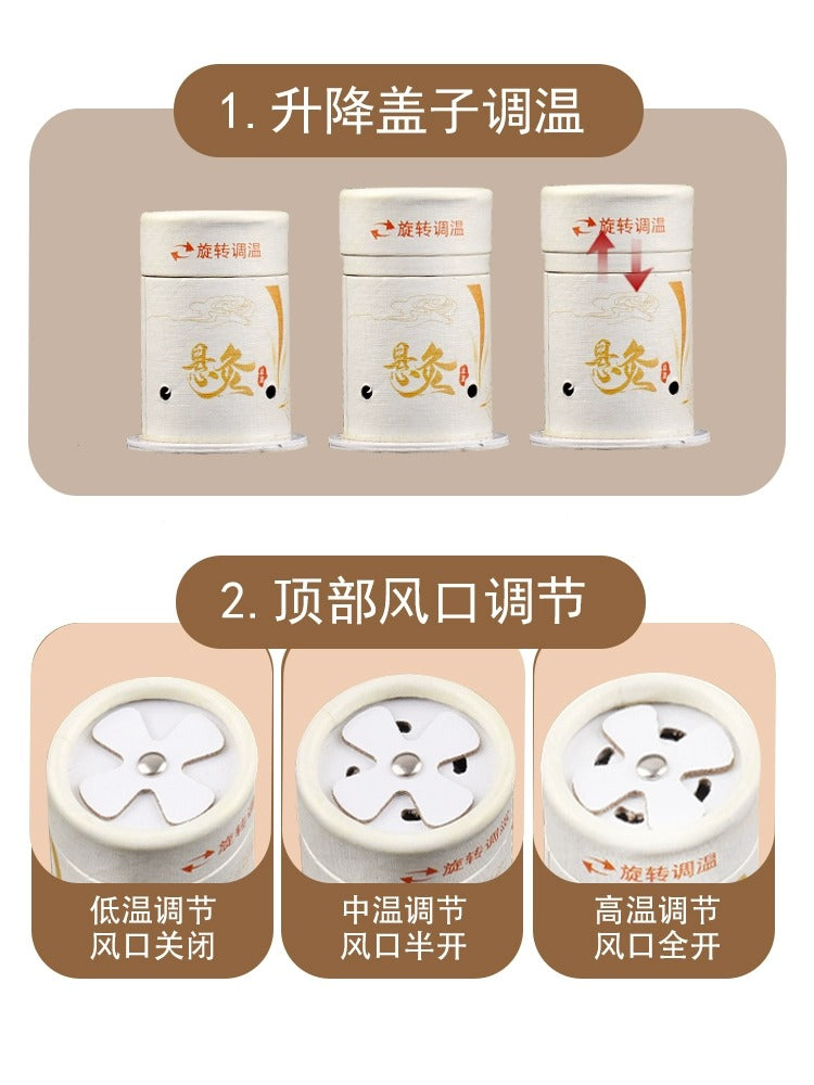 Moxibustion qutusu, portativ yakı məişət yeni texnikası, ildırımlı yanğın moxibustion moxa sütunu, tüstüsüz qutu, kiçik asılmış yakı borusu