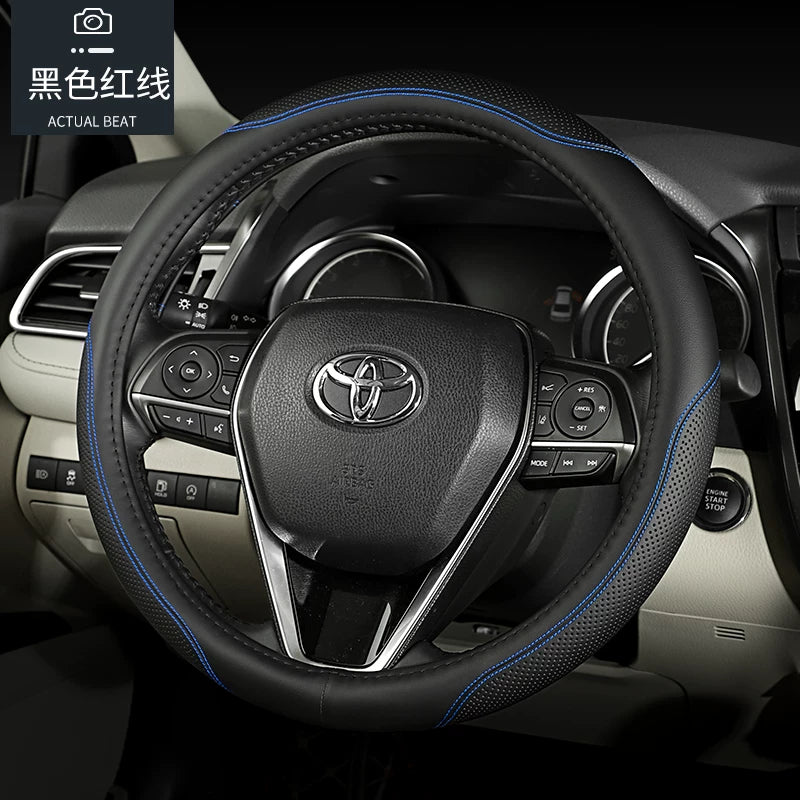 Toyota Corolla, RAV4, Levin, Avalon, Camry, Yaris və CHR üçün uyğun dəri sükan örtüyü