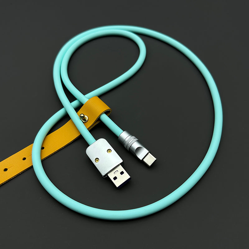 Huawei mate70Pro uzadılmış USB cüt TYPEC üçün uyğun olan Antrock 88W super sürətli şarj silikon məlumat kabeli