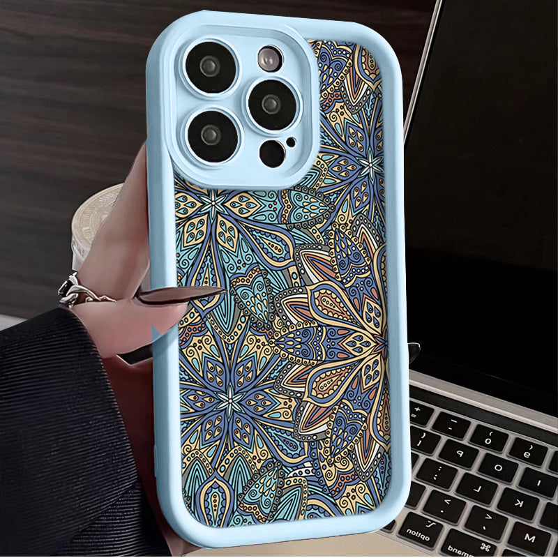 iPhone 15, 14, 13, 13, 13, 14, 15, 16 modelləri üçün uyğun olan, premium dizayn, dəbli üslub, retro naxış, yaradıcı dizayn, unikal üslub, tam örtük, niş üslub və qadınlar üçün 16 hissəli dəst ilə təchiz olunmuş yeni iPhone 15 Pro Max telefon korpusu...