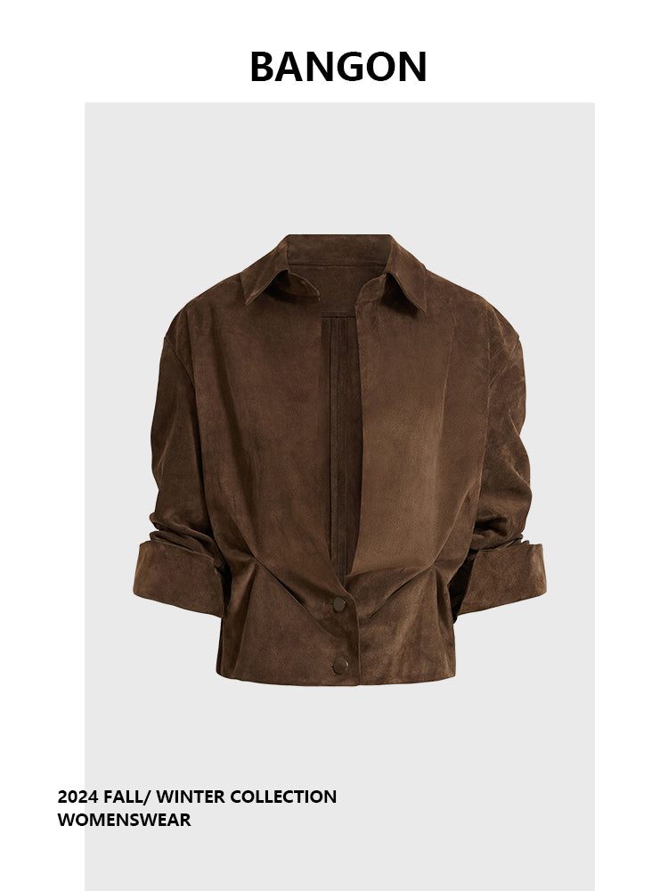 BANGON Qadınlar üçün Fransız Retro Stilli Qısa Köynək, Zərif və Zərif, Yeni Yaz 2025 Dizayn Topu