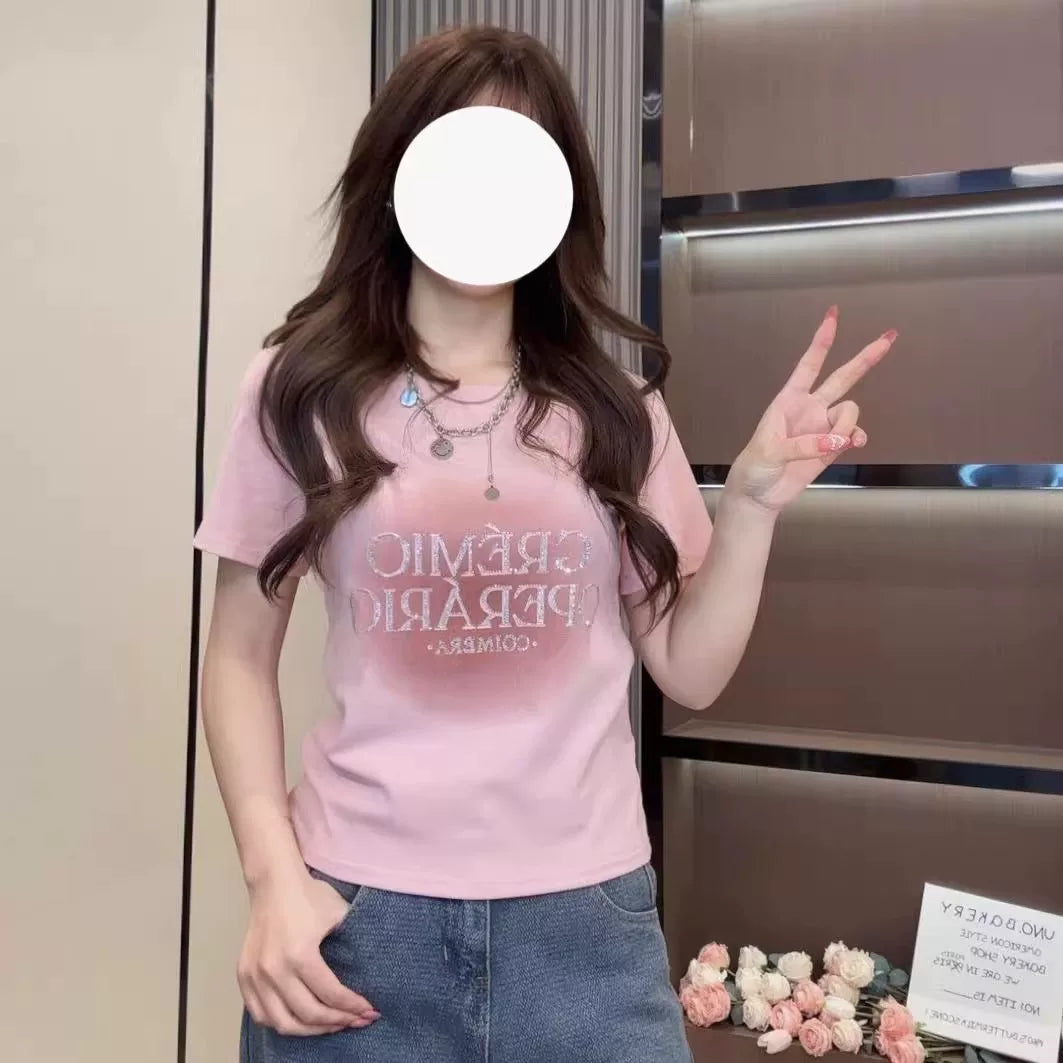 Böyük Ölçülü Qadın Geyimləri 2026 Yay Yeni Gəlişi: İncə Çiyin Dizaynlı Qısa Qollu Köynək, Çoxfunksiyalı və Dəbli, İnstaqramda Dəbli