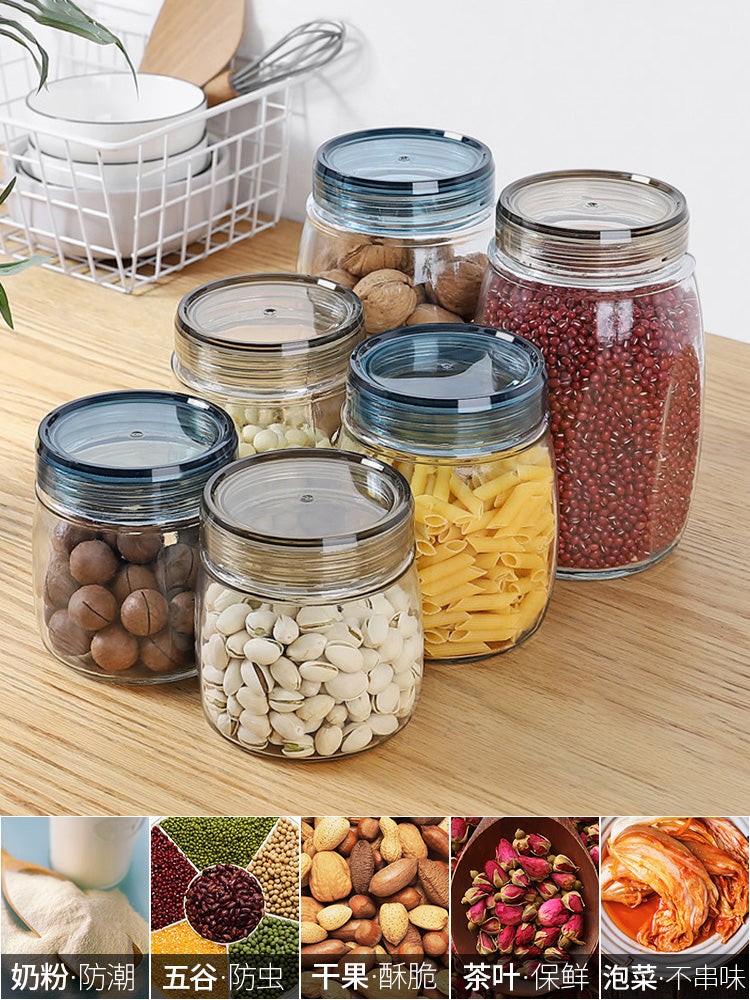 Çay, bal, şəkər, turşu, turşu və şərabın boş şüşələrini saxlamaq üçün qida dərəcəli möhürlənmiş şüşə qablar.