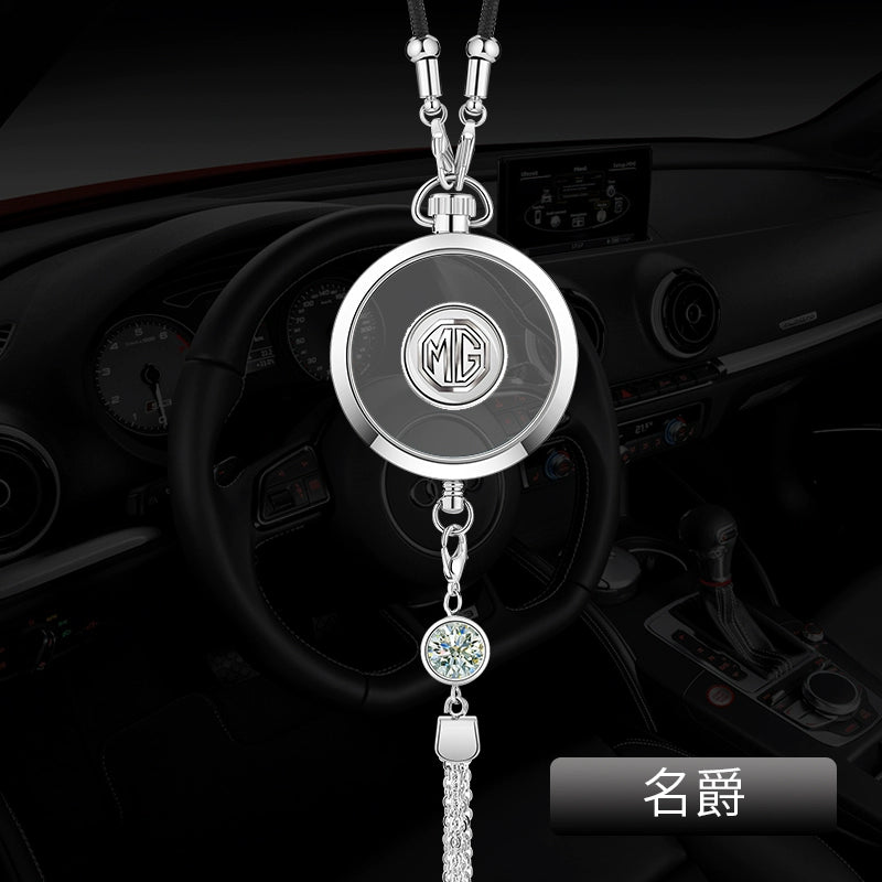 Avtomobil Ətri Avtomobil Asma Metal Qoruyucu Talisman Asma Dekorasiya Yüksək səviyyəli Avtomobil Loqosu Avtomobil Asma Efir Yağı Aromaterapiya Kulonu