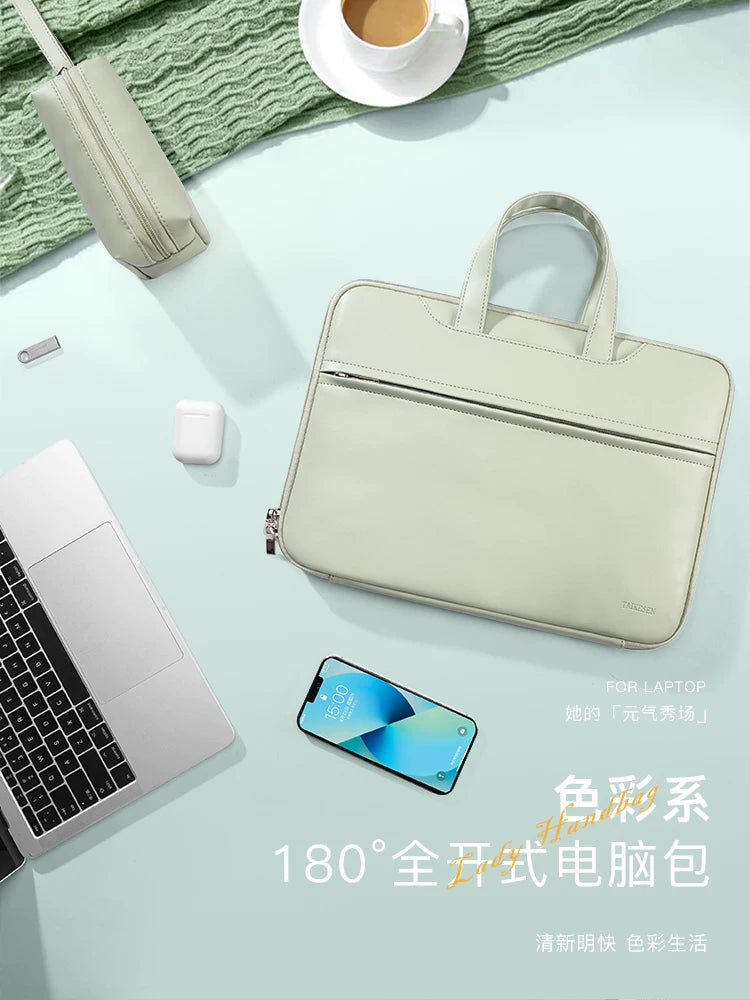 2026 Yeni Noutbuk Çantası Qadın Portativ 14-düymlük Apple MacBook 13.3 Lenovo Xiaoxin Pro14 Huawei Xiaomi 15.6-düymlük iPad Planşet üçün Qoruyucu Örtük Saxlama Çantası