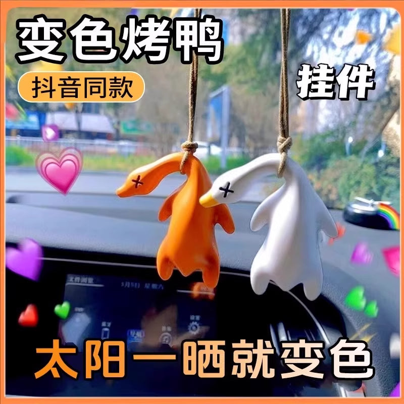 2025 Yeni Rəng Dəyişən Pekin Rəngini Dəyişən Qovrulmuş Ördək Asma İşığı UV İşıqlı Rəngi Dəyişən Qızardılmış Ördək Günəşdən Dayanan Ördək