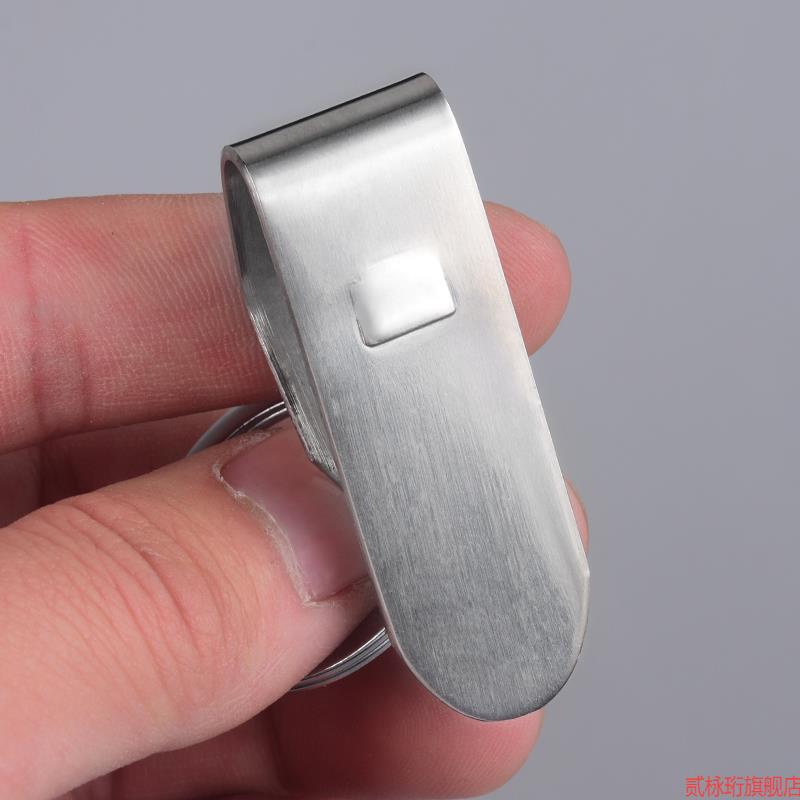 Paslanmayan polad açar zənciri, tək halqalı kilid, yüksək keyfiyyətli premium kəmər toqqası, kişilər üçün vintage bel askısı, davamlı.