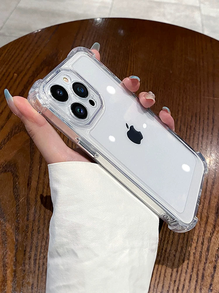 Apple 16 mobil telefon qutusu iPhone15 yeni 14promax silikon 13 şəffaf düşməyə qarşı 12 lens hər şey daxil yüksək səviyyəli 11pro qoruyucu örtük sadə şəxsiyyət plus kişilər və qadınlar yumşaq xarici toz keçirməyən
