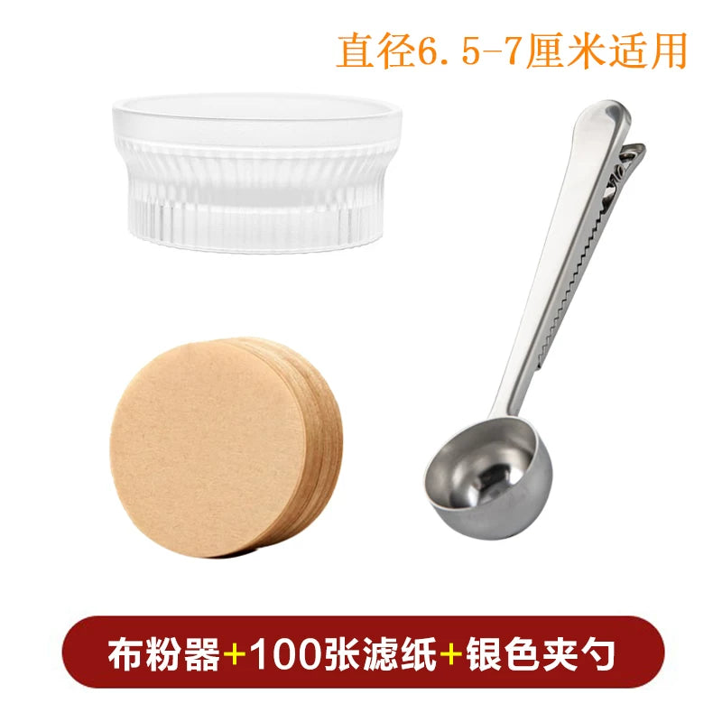 Moka qab toz dispenseri, qəhvə tozu qəbuledici üzük, fırlanan toz presi, tez toz doldurma artefaktı, yayılmayan toz, tək və ikiqat klapan, universal