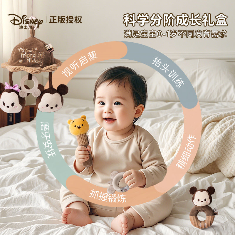 0-6 aylıq körpələr üçün Disney körpə oyuncaqları: Fiziki güc tələb edən Yeni il hədiyyələri, təbrik hədiyyələri, kiçik körpələr üçün əl çalğıları.