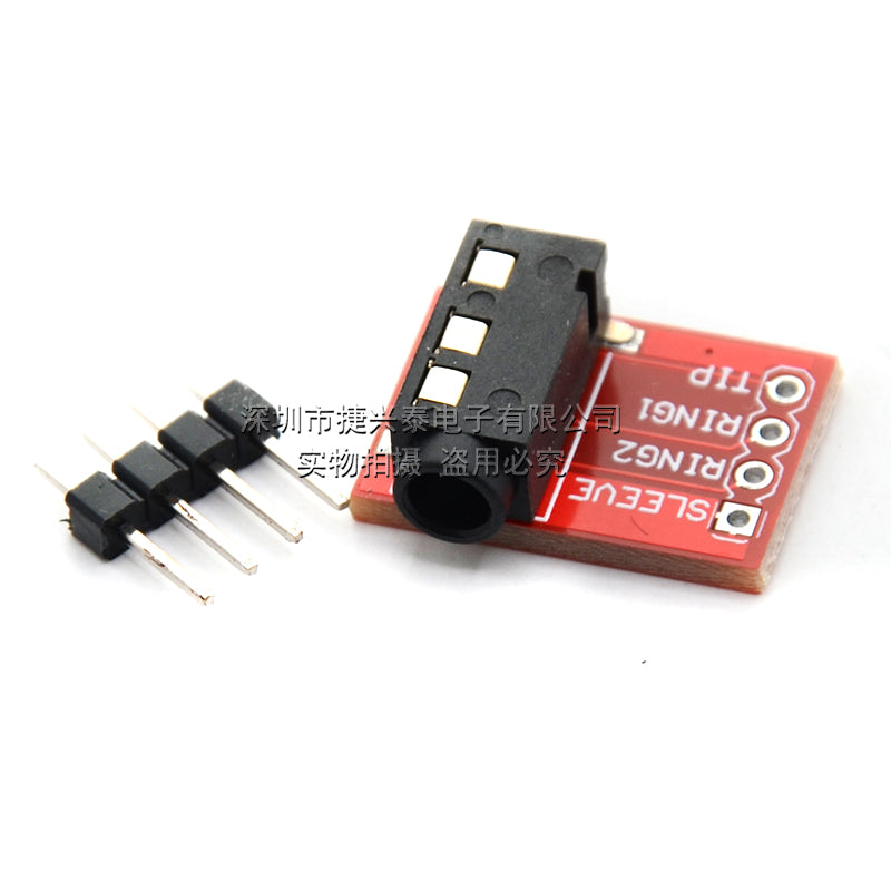 TRRS 3,5 mm audio yuvası MP3 stereo qulaqlıq video mikrofon interfeysi modulu