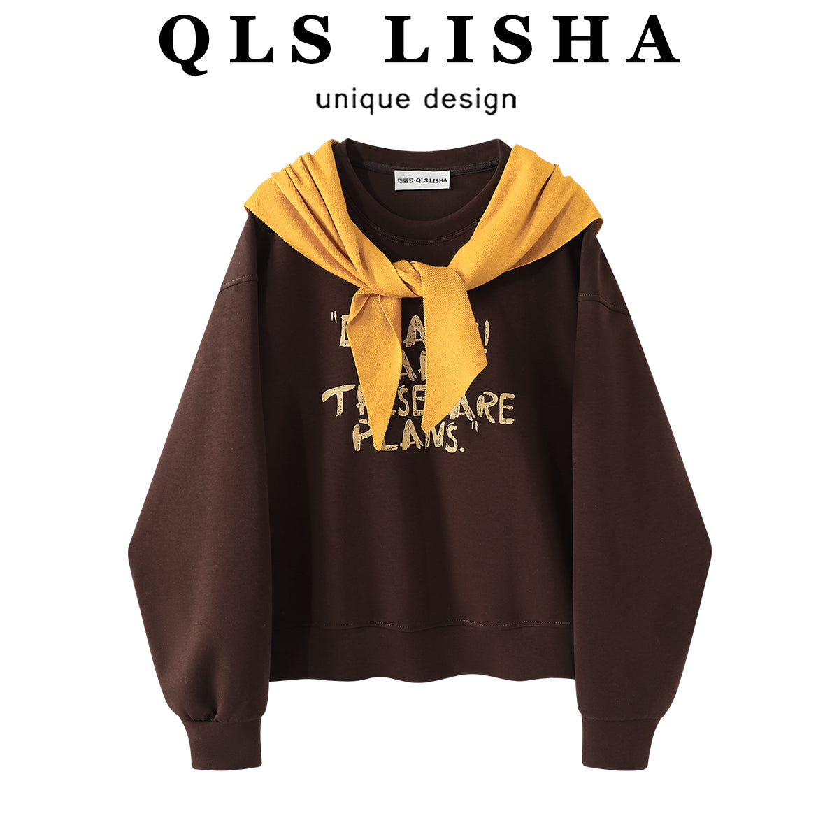 Cholisa-nın 2025-ci ilin payızı üçün mükəmməl olan özünəməxsus və super şirin sviteri, qadınlar üçün dəbli Koreya retro üslublu kapşonlu komanda yaxalı topdur.