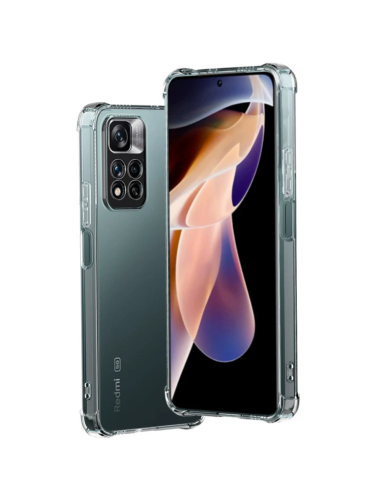 Xiaomi Redmi note11 mobil telefon üçün uyğundur Note11pro + şəffaf tpro + silikon anti-düşmə 11SE dördbucaqlı hava yastığı 11epro yumşaq qabıq T qoruyucu örtük Redmi5G kişilər və qadınlar e yeni stil