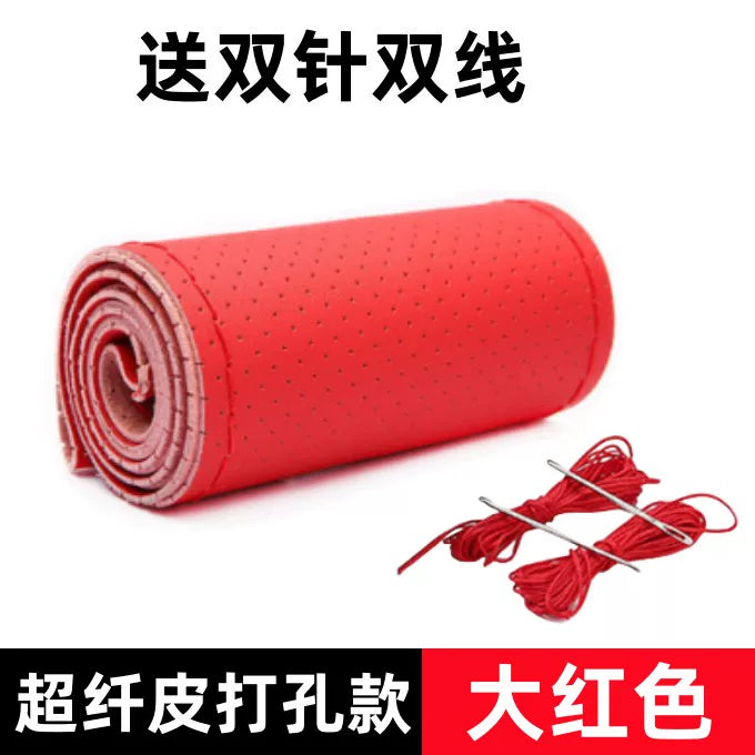 2006/2007/2008/2009/2010/2012/2013-cü illərdə istehsal olunmuş köhnə Toyota Reiz, Camry və Corolla modelləri üçün əl ilə tikilmiş sükan örtüyü.