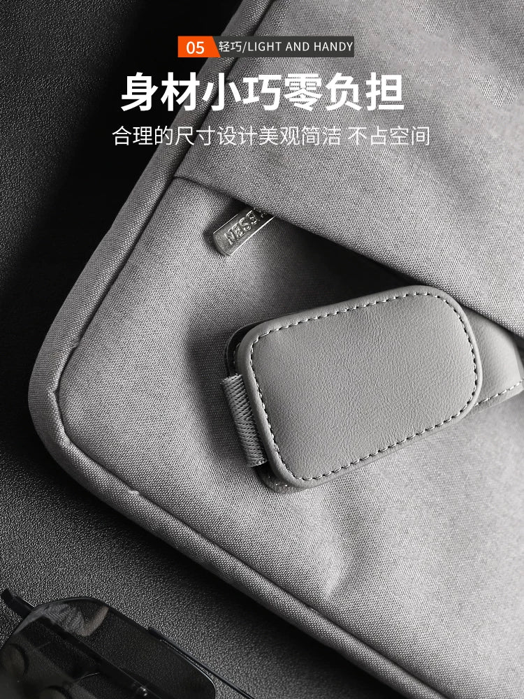 Avtomobil günəş eynəyi klipsi, günəşdən qoruyucu təşkilatçı, sürücü tərəfindəki günəş eynəyi üçün çoxfunksiyalı klip.