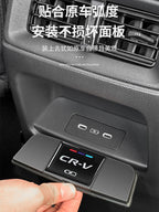 23-26 Honda CR-V Haoying Avtomobil Oturacağı Arxa Doldurma Portu USB Toz Keçirməz Qoruyucu Qapaq Avtomobil Təchizatlarına aiddir
