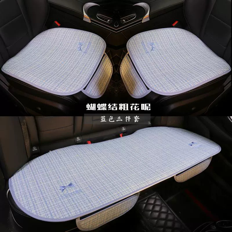 Xiaomi SU7 seat covers for summer, semi-enclosed car seat cushions, breathable canvas seat cushions for all seasons, suitable for all seasons.