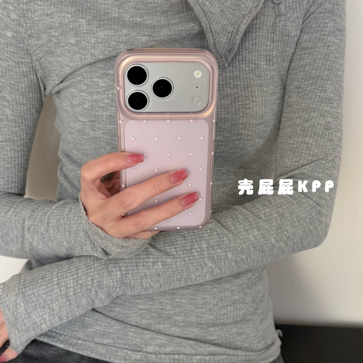 Shell butt KPP yarımkeçirici dalğa nöqtəsi sevimli cizgi filmi asqı ins15 17pro Apple 17ProMax mobil telefon qutusu iPhone16/17 yeni 16Promax qoruyucu örtük 15pro yumşaq