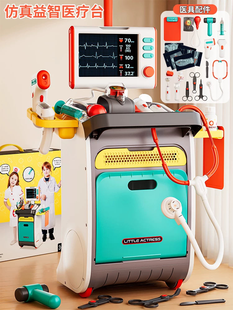 Balaca Həkim Oyuncaq Çamadan Dəsti, Rol Oyunu, Stetoskop Oyuncağı, Təhsil, 3-6 Yaşlı Oğlan və Qızlar üçün Ad Günü Hədiyyəsi