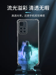 Xiaomi Redmi note11 mobil telefon üçün uyğundur Note11pro + şəffaf tpro + silikon anti-düşmə 11SE dördbucaqlı hava yastığı 11epro yumşaq qabıq T qoruyucu örtük Redmi5G kişilər və qadınlar e yeni stil