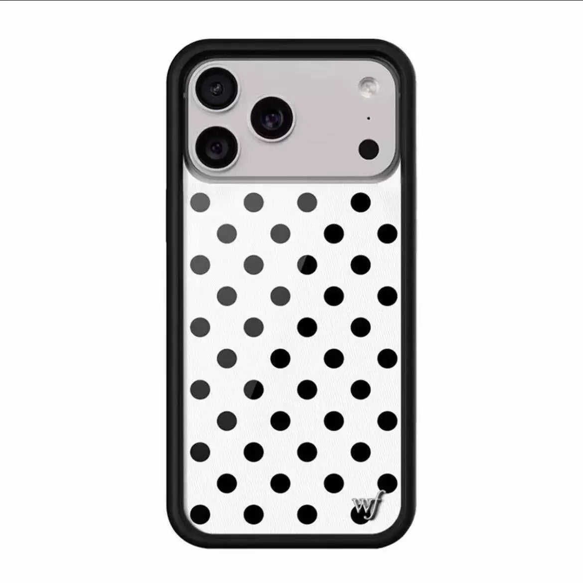 Wildflow mobil telefon qutusu wf mobil telefon qutusu Avropa və Amerika sarı dalğa ağ dalğalı qara dalğa nöqtəsi Apple 17ProiPhone16/15/14/13/12Pro/Max/Plus üçün uyğundur.