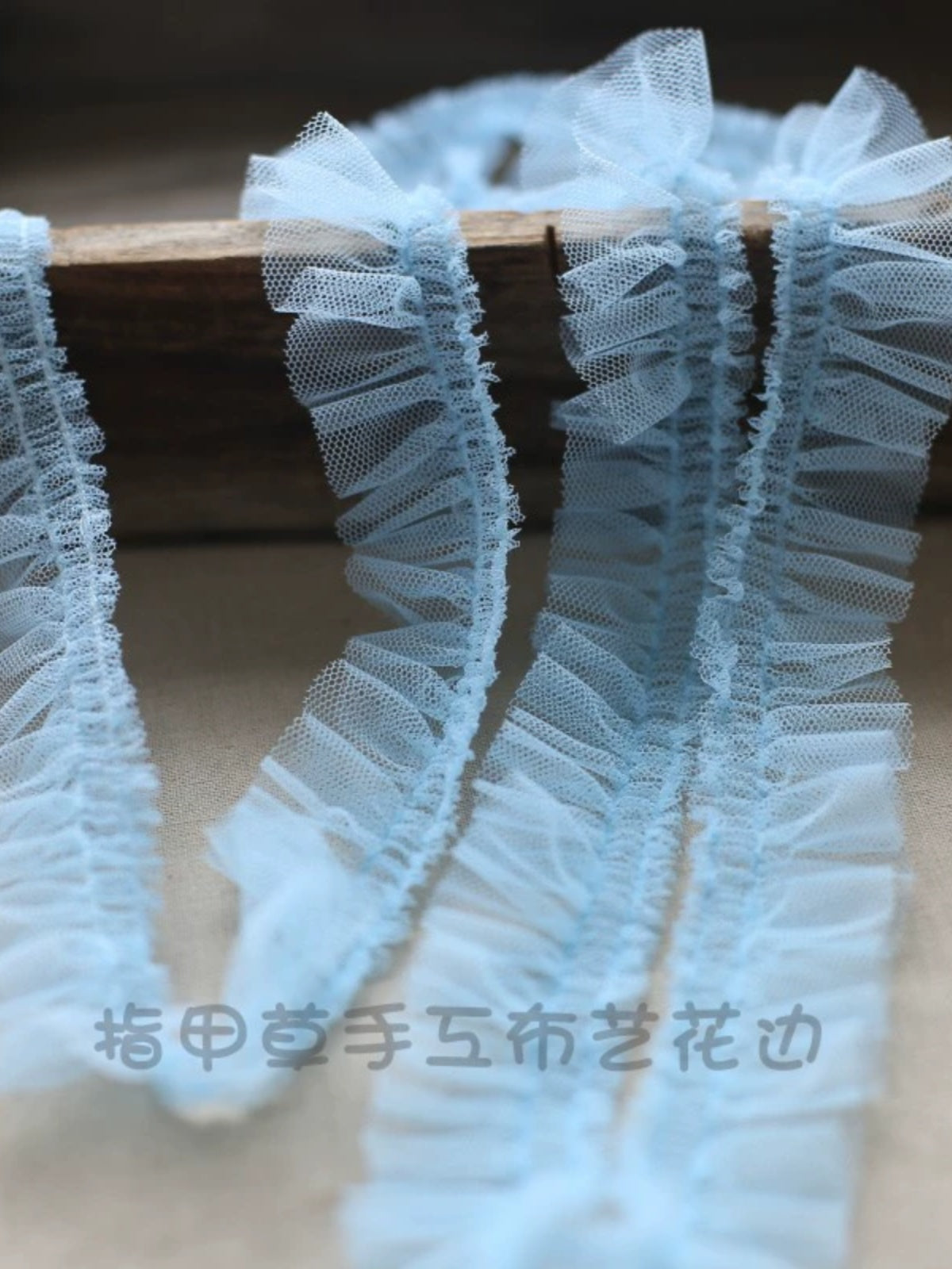 3.5CM enində yığılmış krujeva mesh şifrəli DIY papaq krujeva dekorativ manşetlər paltar kiçik kənarları aksesuarlar