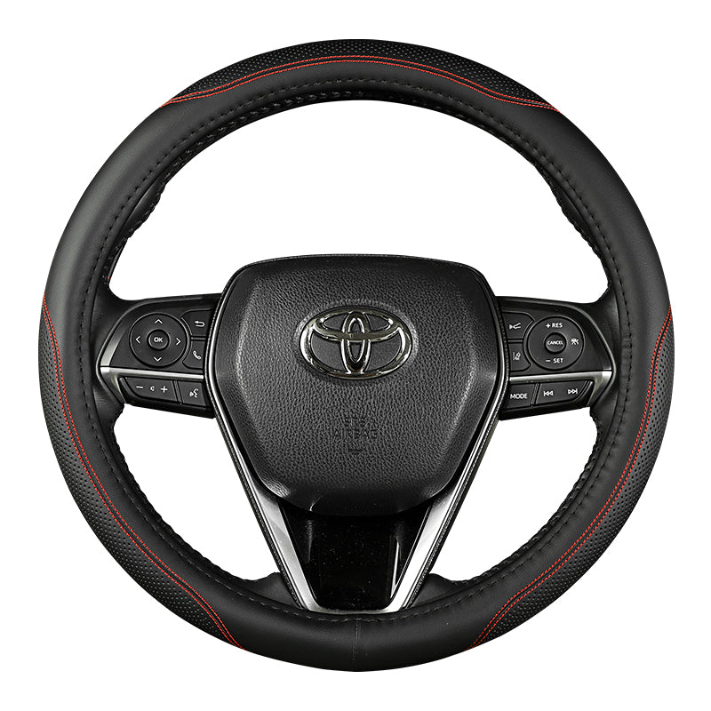 Toyota Corolla, RAV4, Levin, Avalon, Camry, Yaris və CHR üçün uyğun dəri sükan örtüyü