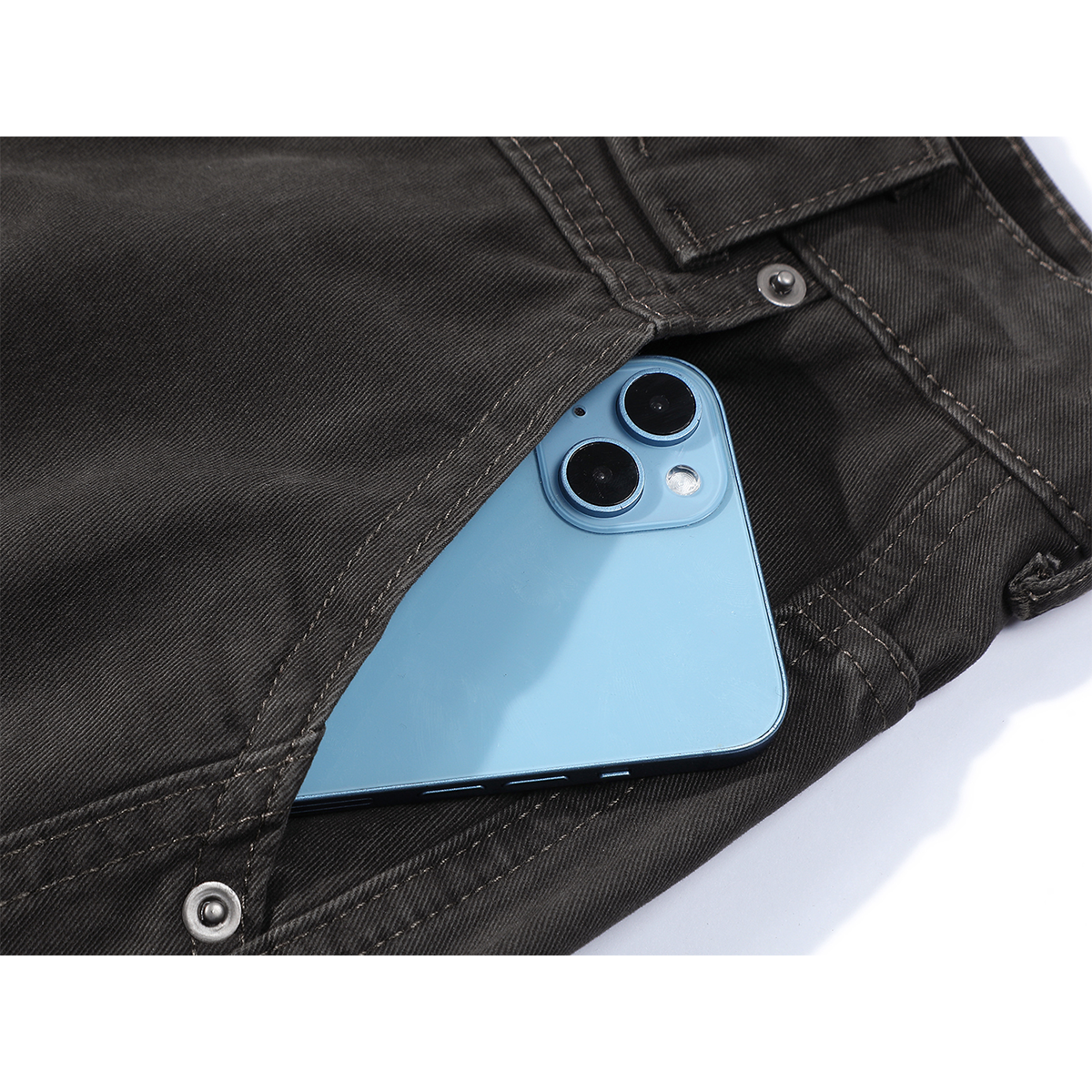 Erkən yaz üçün Cholisa yüksək belli çoxfunksiyalı seksual yük şalvarları, qadınlar üçün boş gündəlik düz ayaqlı enli cins şalvar