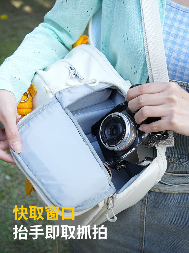 KFCONCEPT Zall şirniyyat çantası çiyin kamera çantası yeni ağrı çantası yüngül suya davamlı kamera kürək çantası körpə çantası Fuji Canon r50 Sony zve10 kamera saxlama çantası fotoqrafiya çantası